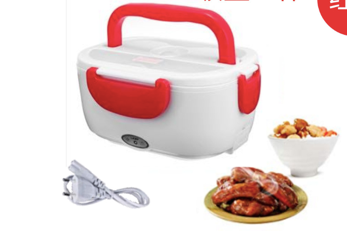 Electric lunch box food grade plastic 110v 220v plug in lunch box household appliances gift