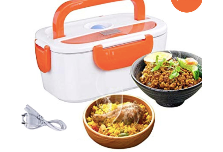 Electric lunch box food grade plastic 110v 220v plug in lunch box household appliances gift