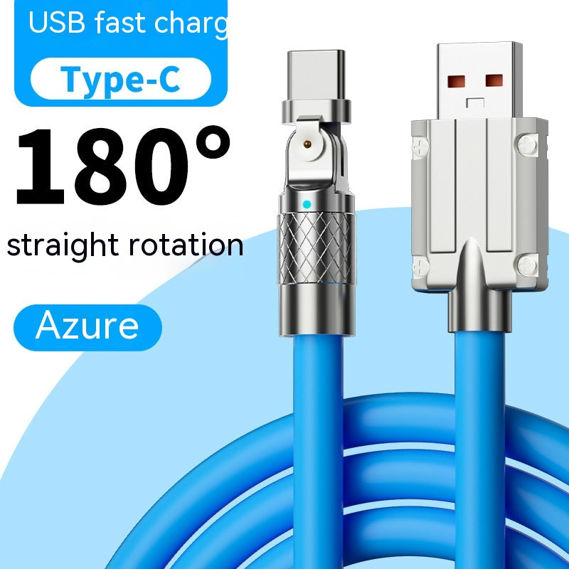 120W Mobile Game Rotating Elbow Data Super Fast Charge Charging Cable