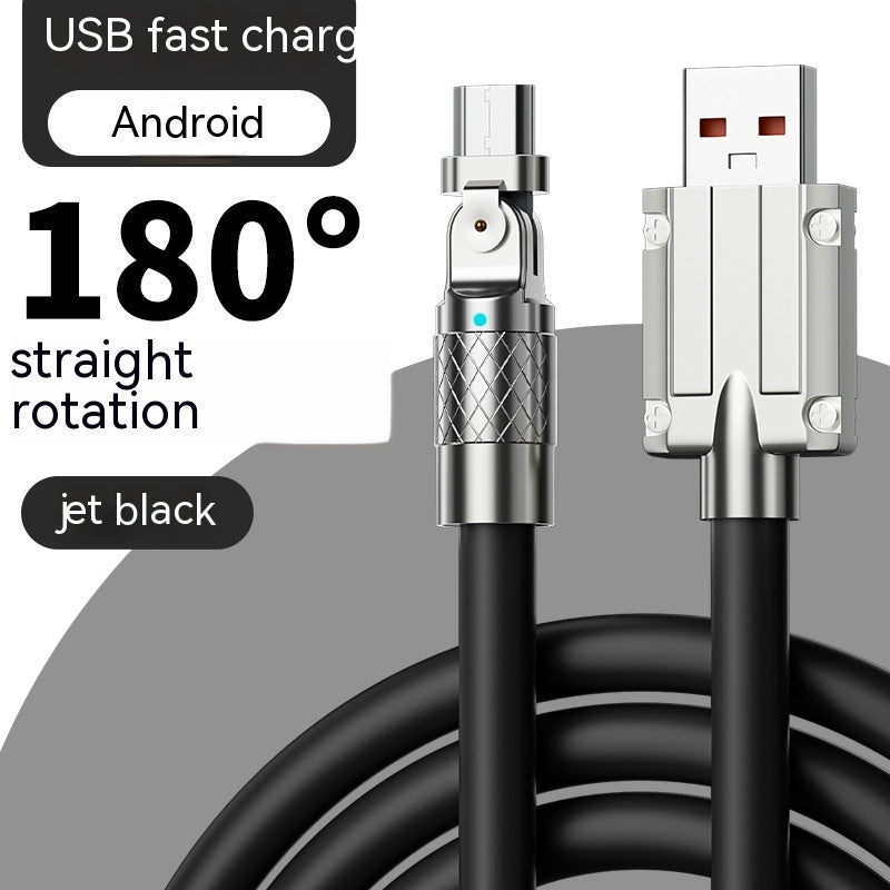 120W Mobile Game Rotating Elbow Data Super Fast Charge Charging Cable