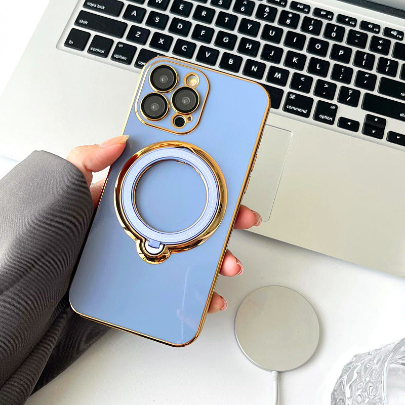 Magnetic Suction Rotating Stand Phone Case