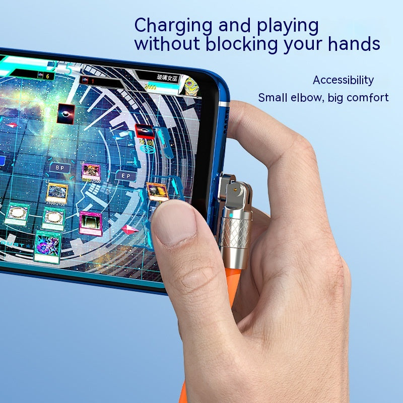 120W Mobile Game Rotating Elbow Data Super Fast Charge Charging Cable